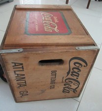 ANTIQUE COKE WOODEN BOX / CRATE WITH DIVIDER FROM ATLANTA GA
