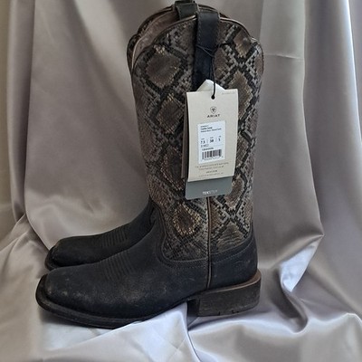Ariat Frontier Farrah Women's Western Boots Square Toe Snake Print 7.5B 10044406