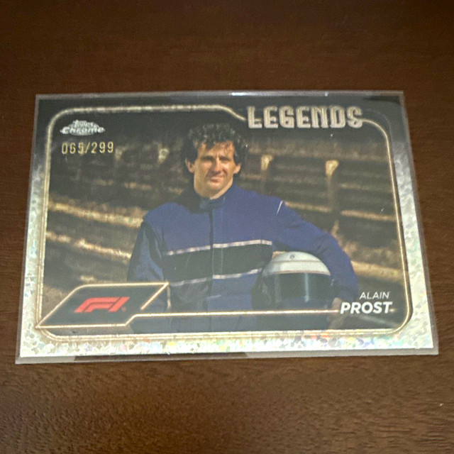 2024 Topps Chrome Formula 1 F1 Legends Alain Prost #200 Mini-Diamond /299