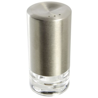 Frieling USA Sylva Salt or Pepper Shaker Acrylic, 3.3'' x 1.7'', Clear/Stainless