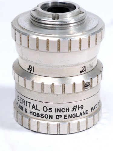 Serital 0.5 Inch f1.9 Cine Lens by Taylor Hobson -Cleanish & Good - Picture 2 of 2