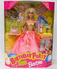 Birthday Party Barbie Doll 22905 New Never Removed from Box 1998 Mattel, Inc.