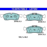 Ate 13.0470-7282.2 Bremsbelagsatz, Scheibenbremse