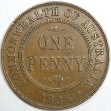 1936 Australia 1 Penny (Lot#1)