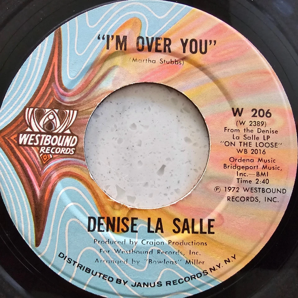 Denise LaSalle ‎** A Man Size Job / I'm Over You - Original 1972 US Soul Funk 7" - Image 2 of 4