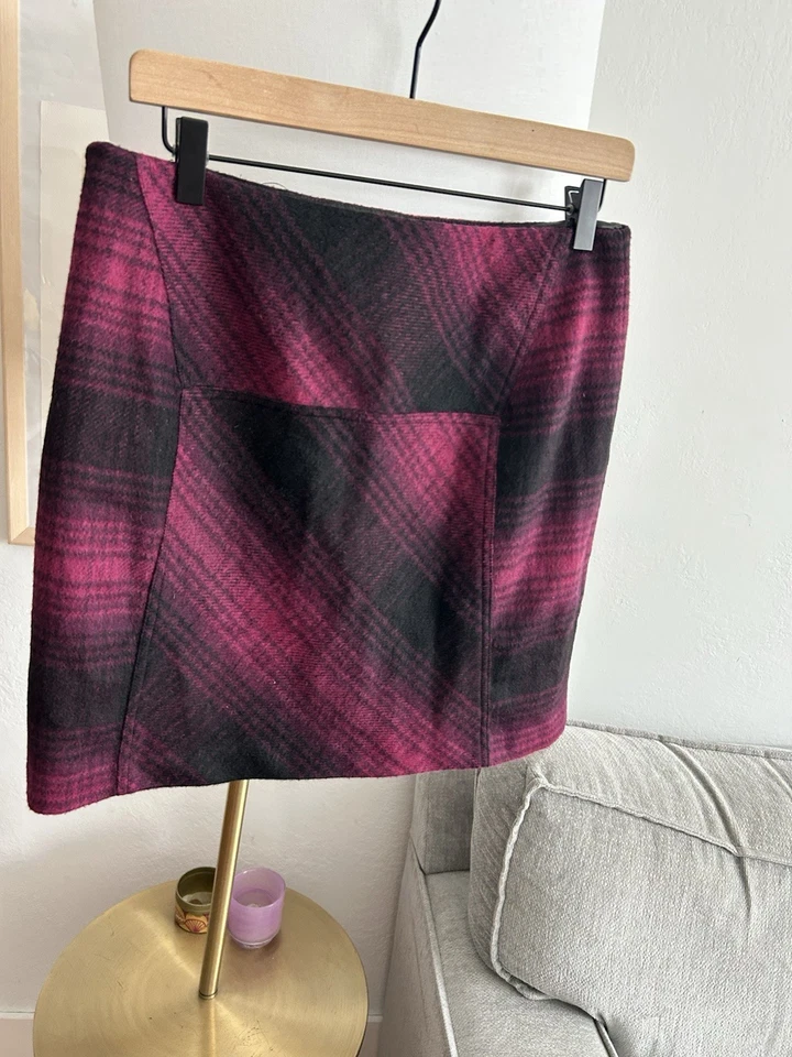 Minifalda Vivienne Tam a cuadros grunge gótica preppy caprichosa lana gótica 8 Foto 2 de 4
