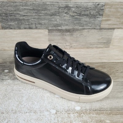 Birkenstock Bend Low Womens Shoes Sz 7 Narrow Patent Leather Lace Up Sneakers