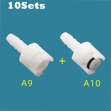 10 Sets NIBP Cuff Air Hose Connector Compatible GE Detax Ohmeda Protocol BP17,US