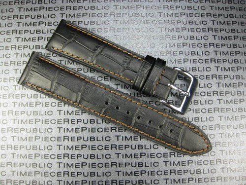 21mm Grano Negro CORREA DE CUERO Banda de Reloj IWC TOP GUN Piloto Portugués 5 - Imagen 20 de 26