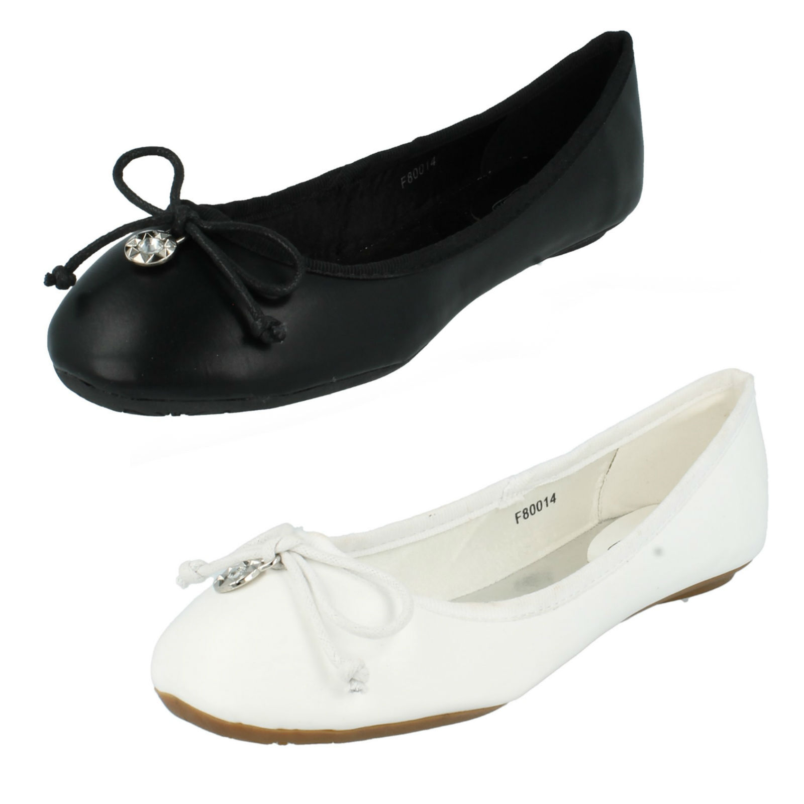 Zapatos Ballerina Casual De Verano Con Moño Para Dama Spot On F8R0014