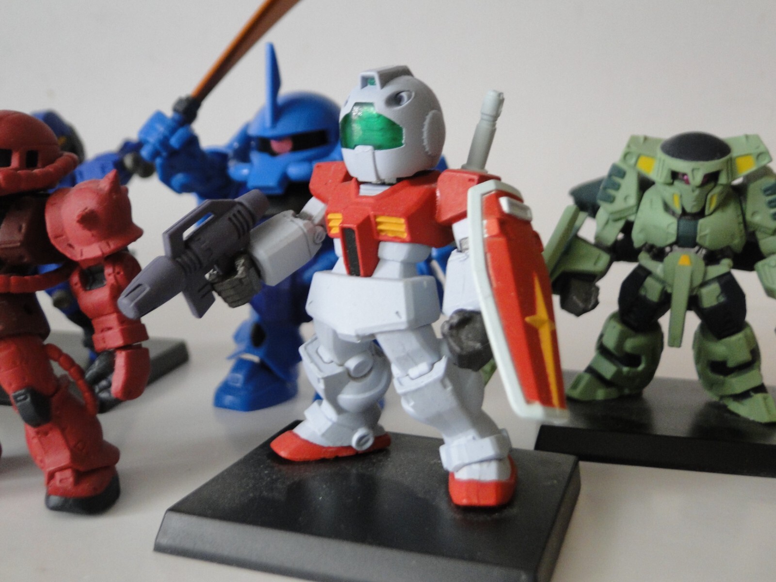 Gundam Mini Figures by Bandai Lot of Loose figures out of the box