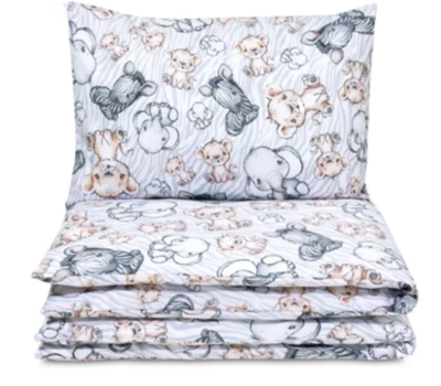 pc bedding set for crib pram bedside chicco next to me grey jungle safari  zoo