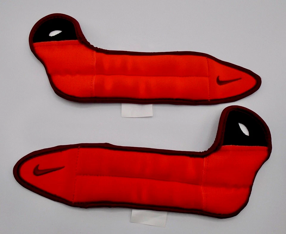Nike 1 libra pesas de muñeca adulto unisex 1 par carmesí brillante/rojo equipo Foto 4 de 4