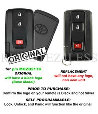 Keyless Entry Remote For 2004 2005 2006 2007 2008 2009 Toyota Prius Base Model