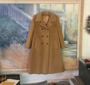 saks camel coat