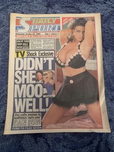 Sunday Sport 25 Oct 95 Linsey Dawn McKenzie Eve Vorley ...