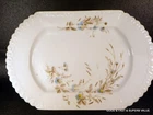 RARE ANTIQUE B S M MILK GLASS ~ [  Serving Platter } 13 1/4" X 8 1/2"