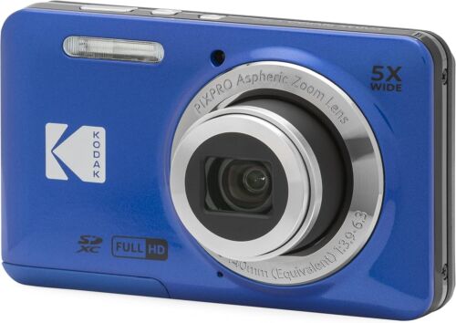 KODAK PIXPRO FZ55-BL 16MP Digital Camera 5X Optical Zoom 28mm Wide Angle 1080P F
