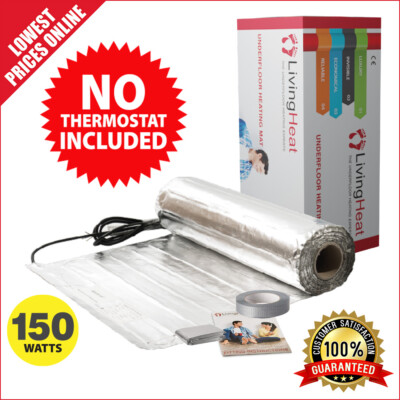150w Fußbodenheizung effizient aufwärmen Folienmatte Holz/Laminat BSI zertifiziert