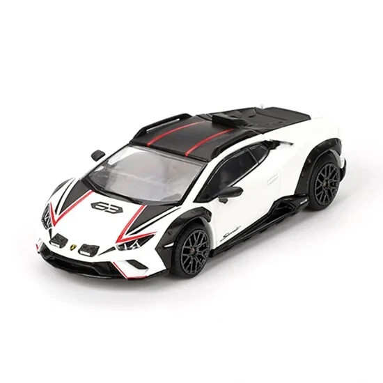Mini GT 1:64 Diecast Model Car Lamborghini Huracan Sterrato Bianco