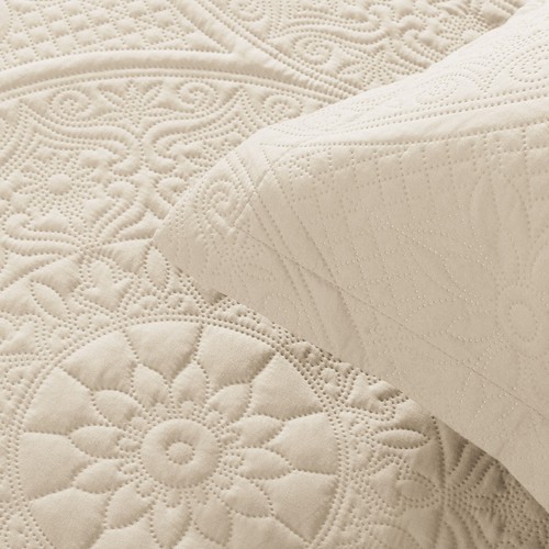 Quilted Floral Bedspread with Pillow Shams 3 Piece Soft Bedding Throw Queen King - Picture 74 of 229