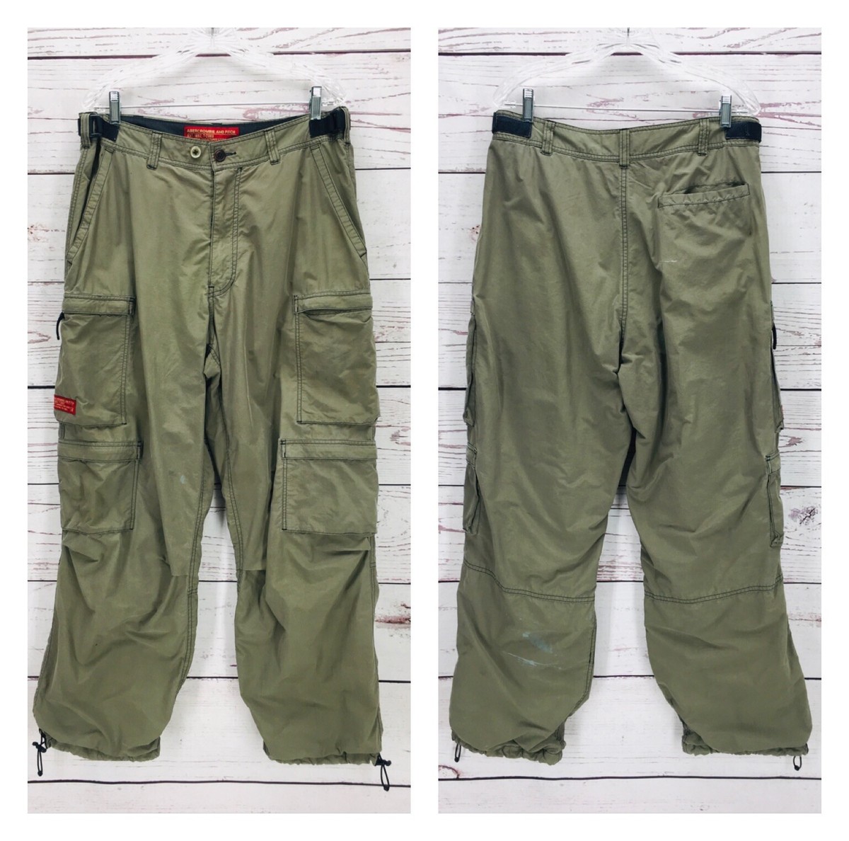 パンツ Abercrombie&Fitch / 00's military cargo Vtg Abercrombie & Fitch Paratrooper Cargo Pants Men's L