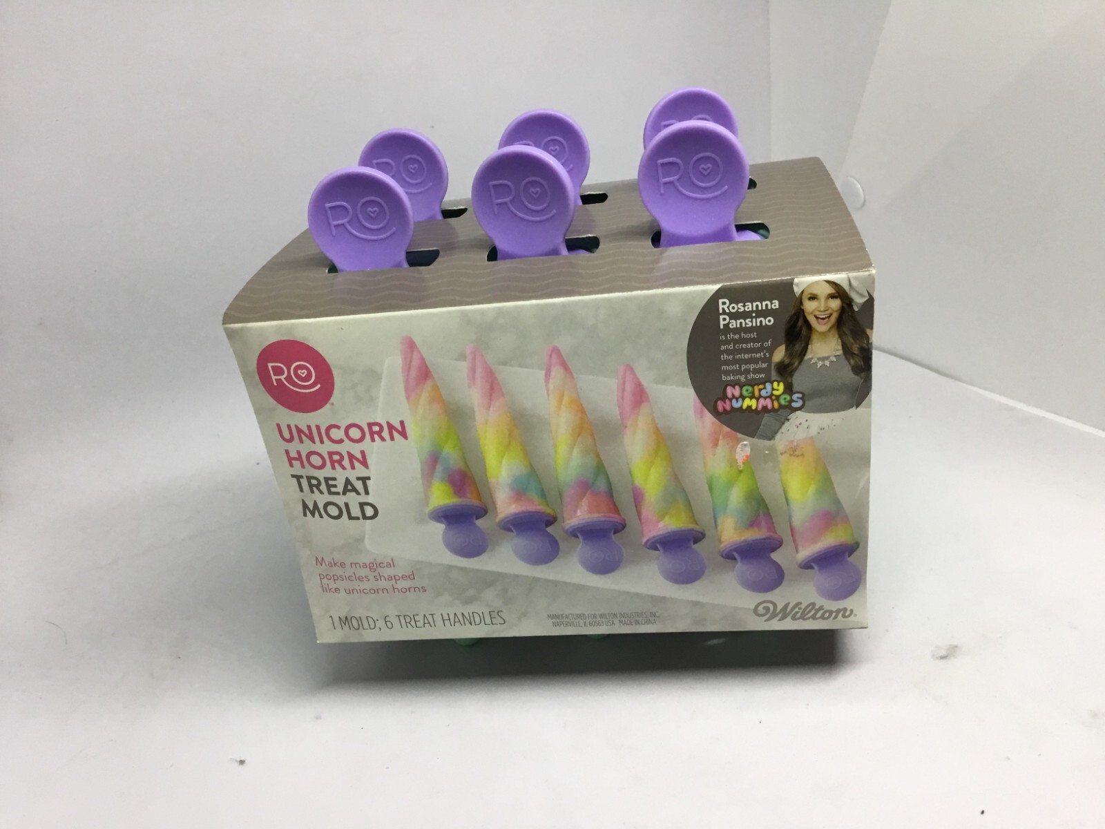 Unicorn Horn Treat Mold Rosanna Pansino by Wilton Silicone,  Nerdy Nummies New