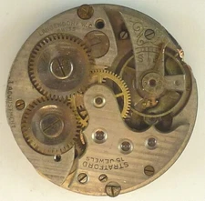 Langendorf Watch Co Jewel Pocket Watch Movement - Good Balance - Parts Repair 