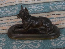 BRONZE ALSATIAN GERMAN SHEPHERD DOG MODEL