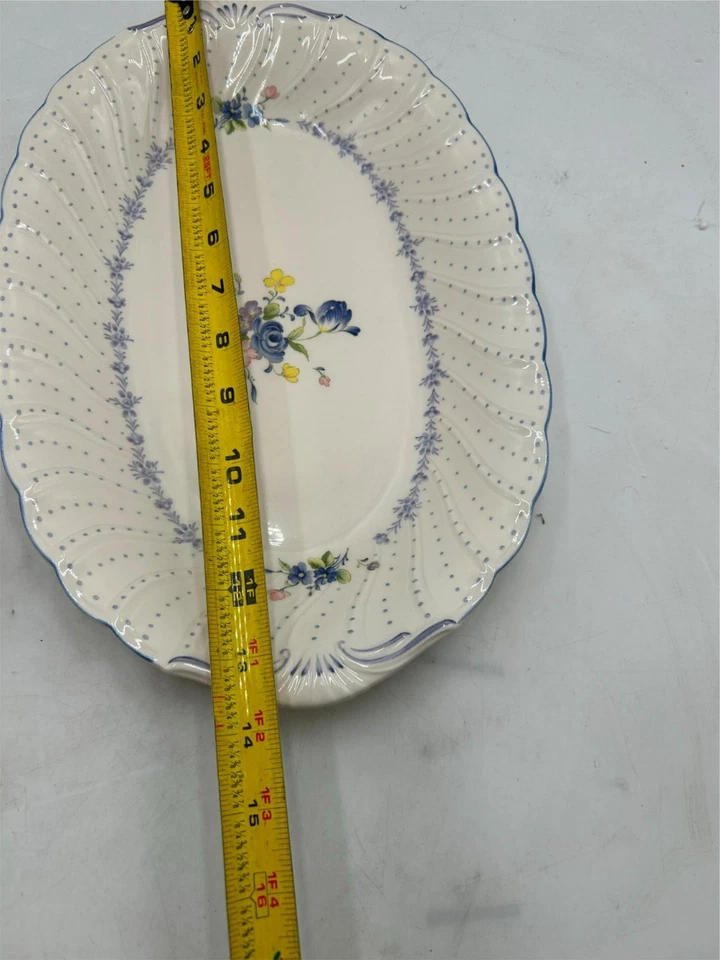 6 PCS  NIKKO  BLUE PEONY   BASKET, PLATES, SERVING BOWL   **READ** - Image 4 of 4