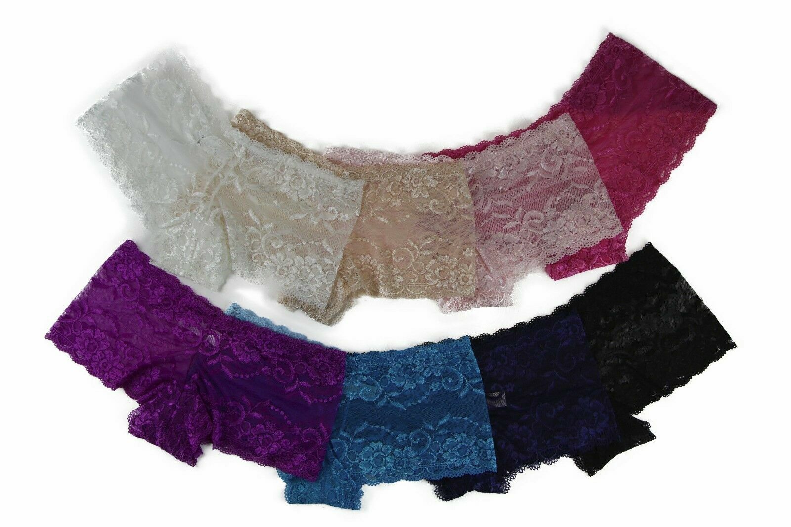 Womens Sexy "Plus Size" Lace Shorts Boyleg Underwear Panties Undies