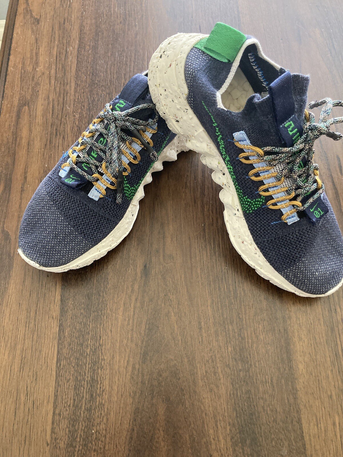 SAOLA Nike Space Hippie 01 Scarpe Uomo Taglia Blu Ossidiana Maglia Sneakers Atletiche