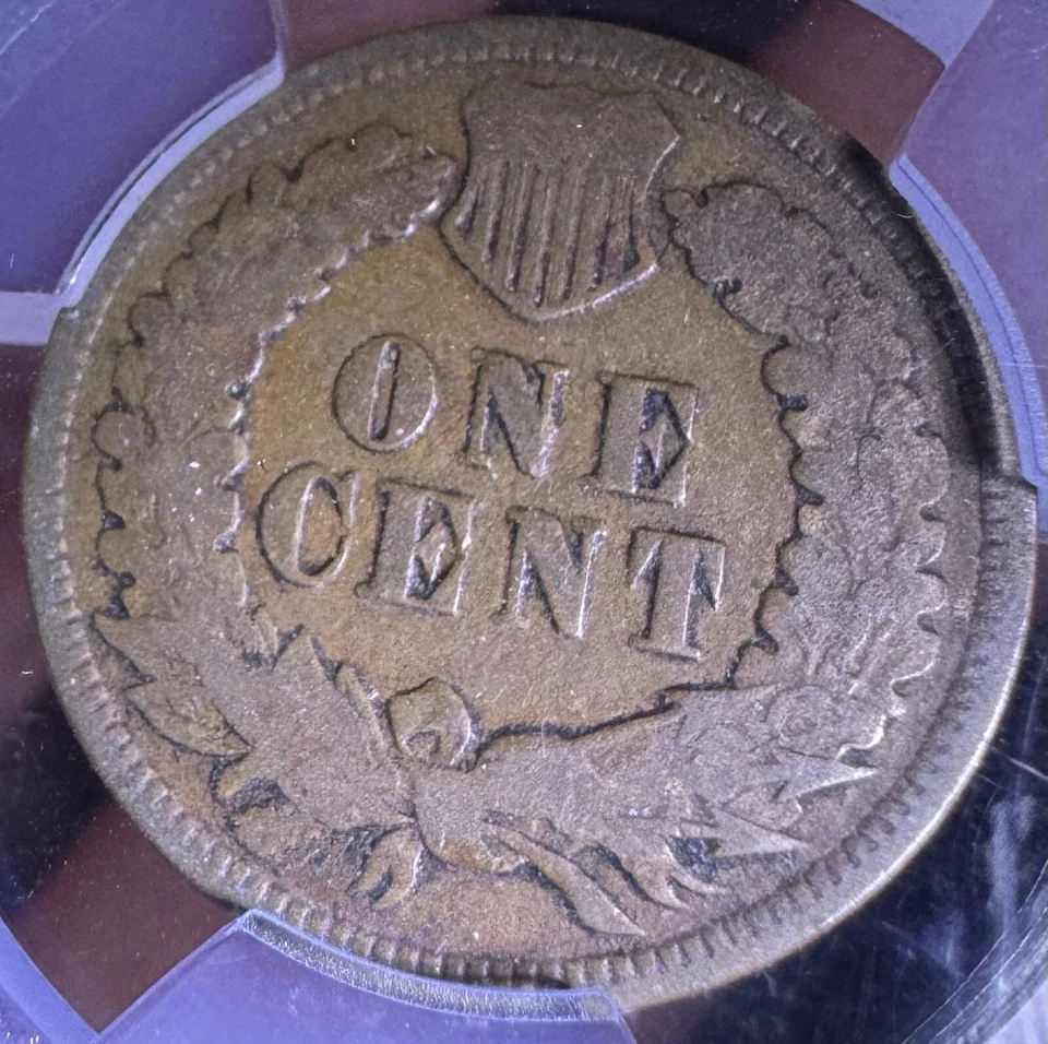 1872 Indian Head Cent (Penny)- Semi-Key Date! PCGS- Very Good grade (10) - Image 4 of 4