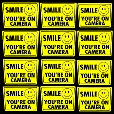 SECURITY WARNING STICKER DECAL SIGNS VIDEO SURVEILLANCE SYSTEM IN USE HOME AUTO