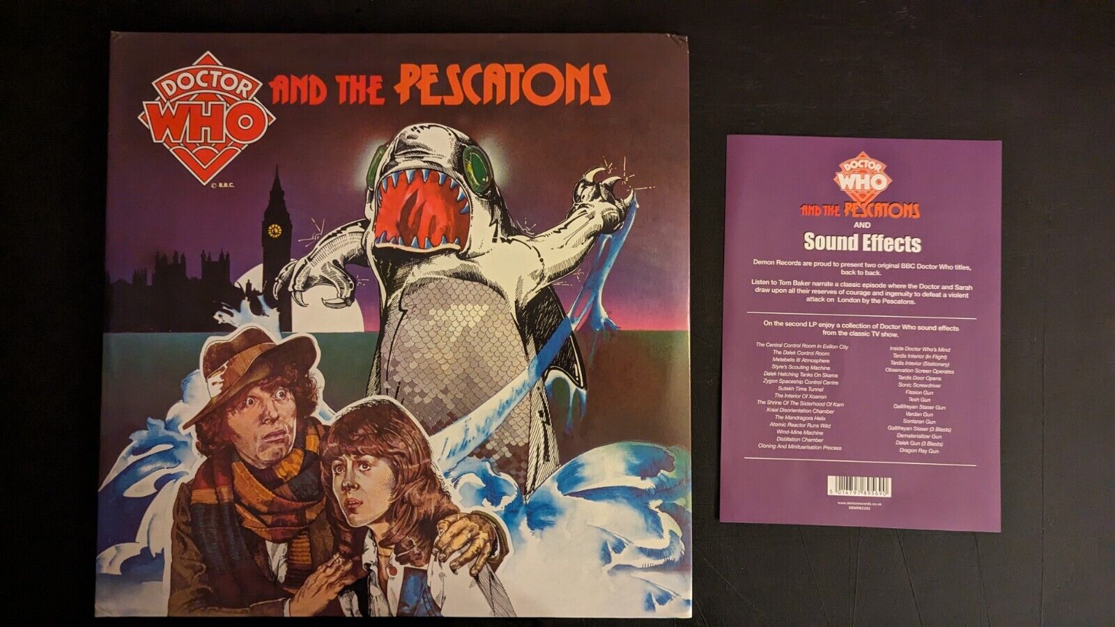 Doctor Who and the Pescatons & Sound Effects LP Tom Baker Colored Vinyl RSD 2017