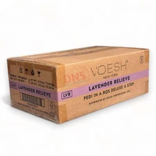 VOESH Pedi In A Box Deluxe 4 Step - Lavender Relieve (Box of 50 Sets)