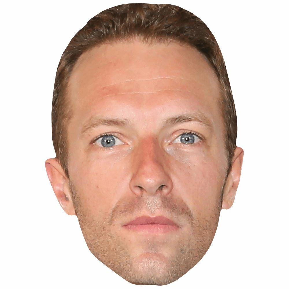 Chris Martin (Stubble) Maschere di persone famose, facce di cartone