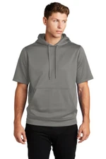 Sport-Tek ST251 Mens Moisture Wicking Fleece Short Sleeve Pullover Hoodie