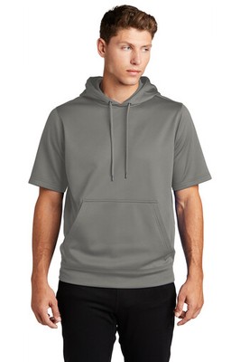 Sport-Tek ST251 Men's Short Sleeve Fleece Hoodie – Moisture Wicking, Breathable Pullover For Sports & Casual Wear