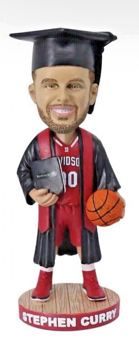 Stephen Curry College Grad Davidson Bobblehead Golden State