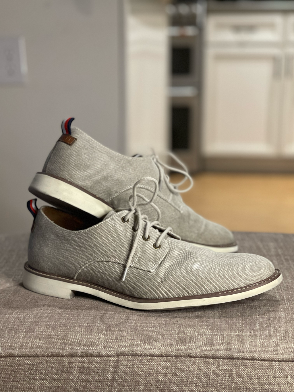 Garson Oxford Dress Shoe, Taupe Color 