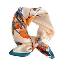 Mulberry Silk Scarfs Neck Scarf 21"x21" Small Square Scarfs hair scarf bandan...