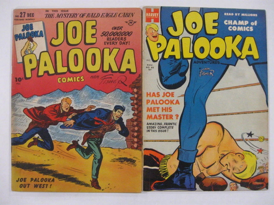Joe Palooka #21 FN 24 VG 27 VG/F (Powell en 21-27) #80 FN- Guía $97 Foto 2 de 2