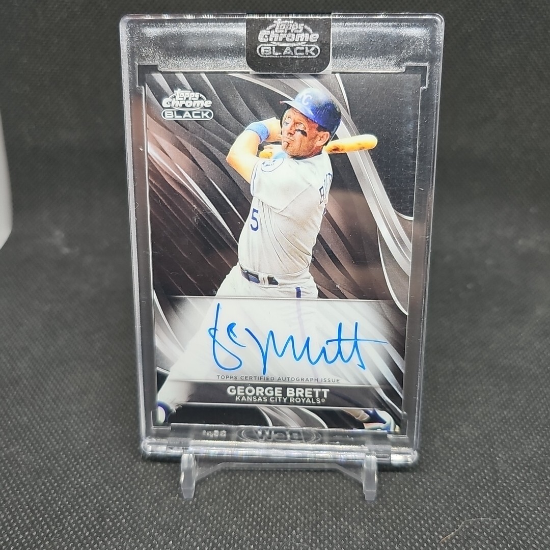 George Brett 2024 Topps Chrome Black Base Autograph