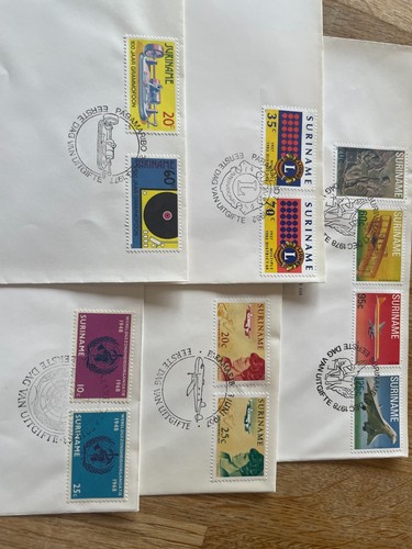 Suriname astounding FDC cover collection 158 all different many blocks etc !!! - Picture 6 of 24
