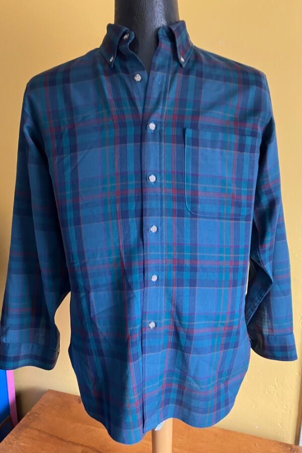 Men's Pendleton Virgin Wool Plaid Button Down Shi… - image 1