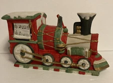 Christmas Musical Train Ceramic 10” Long Music Box