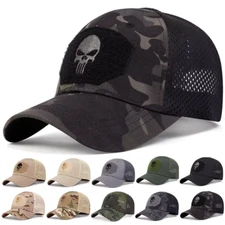 Punisher Skull Hat Adjustable Fit Breathable Cap Tactical Style | Free Shipping