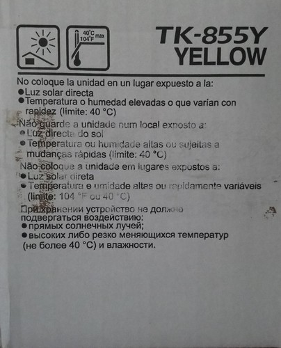 Original Kyocera TK-855 Y - Toner Cartridge, Yellow, 400ci, 500ci, TK855 Y - OVP - Afbeelding 4 van 5