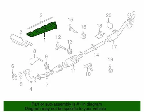 Оригинальный новый выпускной коллектор с двойной кабиной для Ford F250 F350 2008-2010 годов выпуска 8C3Z9430A - Изображение 2 из 3